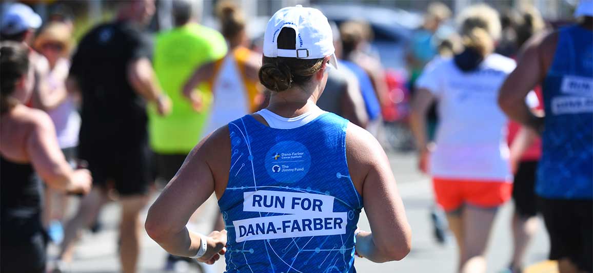 A Dana-Farber Marathon and ASICS Falmouth Road Race participant