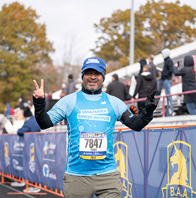 A Run for Dana-Farber runner participating in the Boston Half