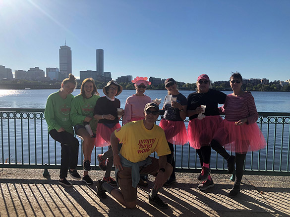 Featured volunteers at a past Boston Marathon Jimmy Fund Walk