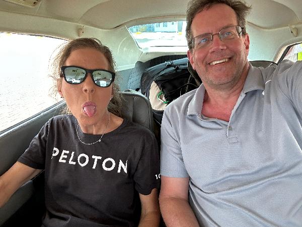 On her last trip to Africa - Animals, Peloton, and Attitude (oh yeah, and Jeff)