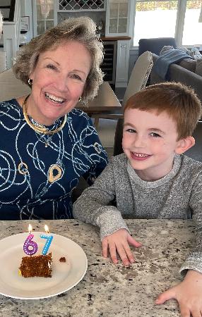 Judy and her oldest grandson, William.  Please give for now and for the future. 