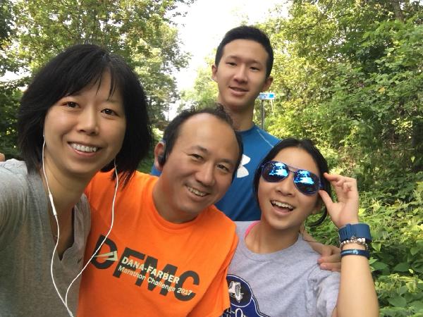 Yong and family staying active together!