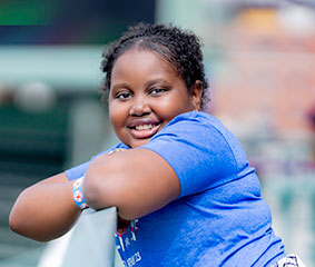 Norma-Rose, a patient in Dana-Farber's Jimmy Fund Clinic.