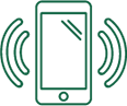 Smartphone ringing icon