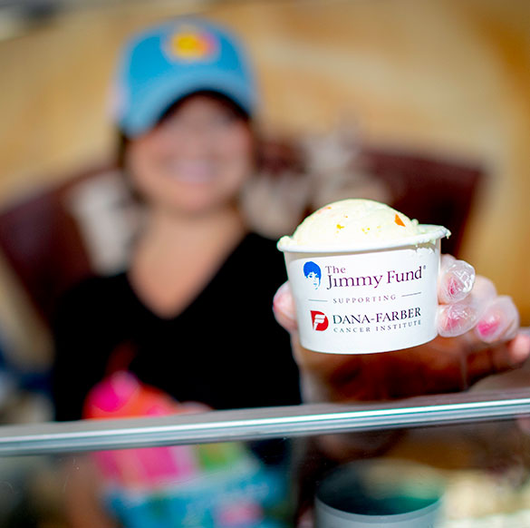 Volunteers scoop ice cream at Jimmy Fund Scooper Bowl