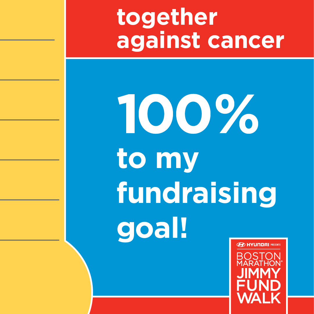 100% to my fundraising goal!