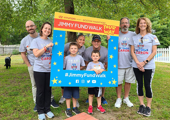 Boston Marathon Jimmy Fund Walk team
