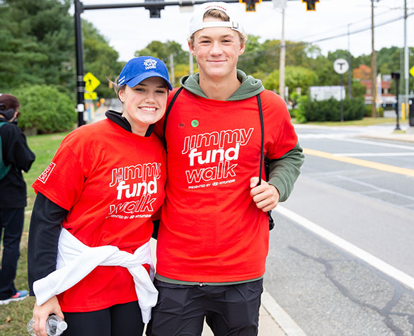 Two Jimmy Fund Walk participants