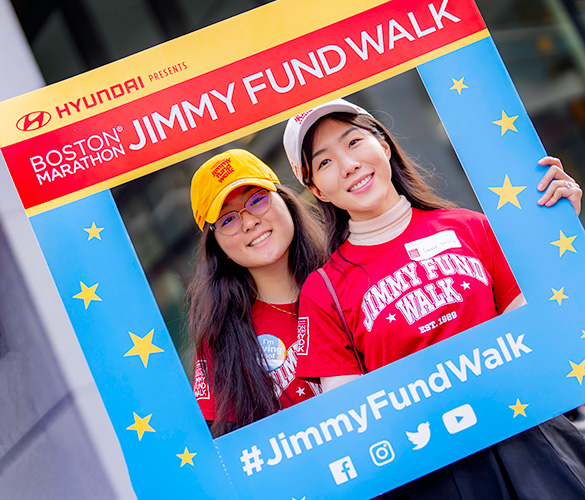 Two Jimmy Fund Walk participants