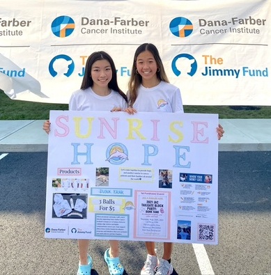 Jimmy FundRaisers with a sign
