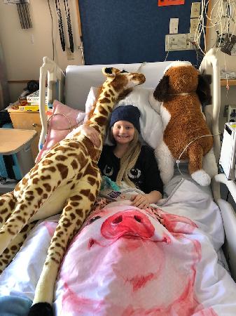 Abby at Boston's Children's Hospital; Summer 2019