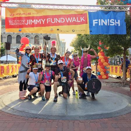 Pink Barbarians on a mission to conquer cancer with Dana-Farber and the Jimmy Fund!