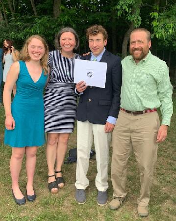 Graham and Family on his 8th Grade Graduation Day!!  A truly joyous day for all!! Conquer Cancer with Dana-Farber and the Jimmy Fund!