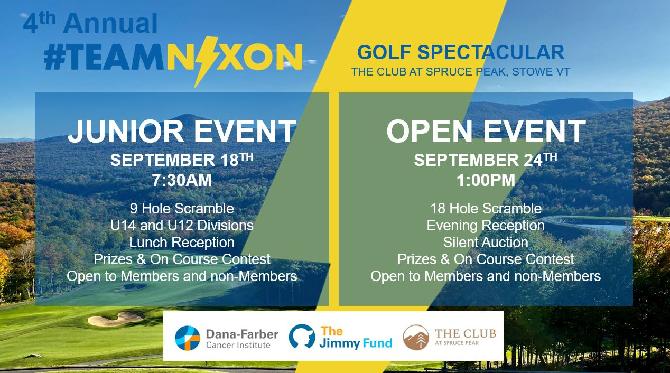 Conquer cancer with #teamNixonFundraising and Jimmy Fund Golf on behalf of Dana Farber Cancer Institute