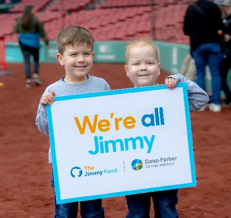 Henry and Jax at Jimmy Fund Day in May 2024