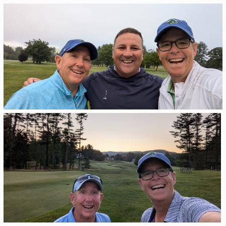 Top photo 7am, bottom photo 845pm, 100 holes complete!