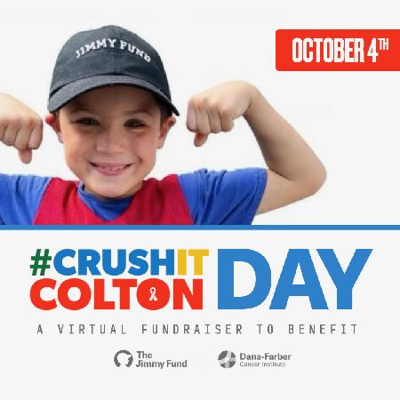 Oct 4 = Bone Marrow Transplant = Crush It Colton Day! 