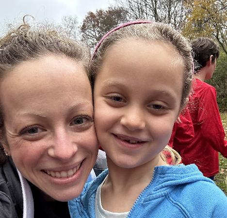 Emma and I after completing her first 5k in the fall!
